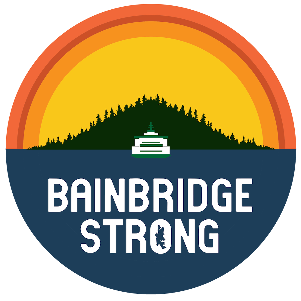 Bainbridge Strong Logo by Alisha Weiss of Skyhawk Press