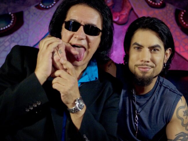 Gene Simmons and Dave Navarro at the Dragonfly