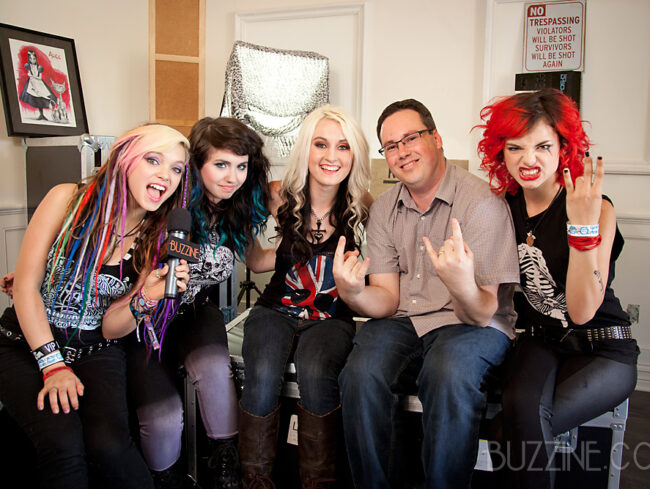 Cherri Bomb with Stefan Goldby at their Studio City Rehearsal Space