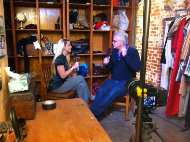 Nicole Rayburn interviews Tim Robbins at The Actor's Gang for Buzzine