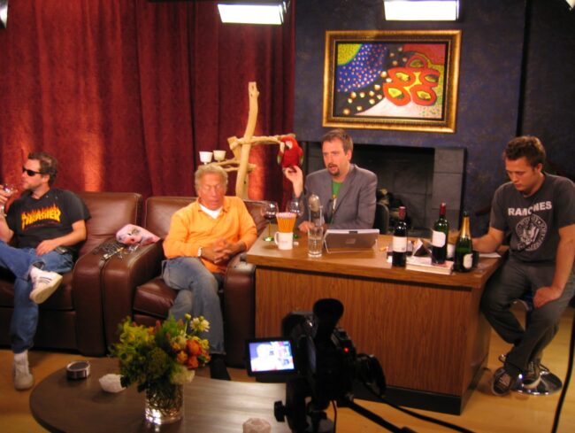 Tom Green Live during the First maniaTV episode