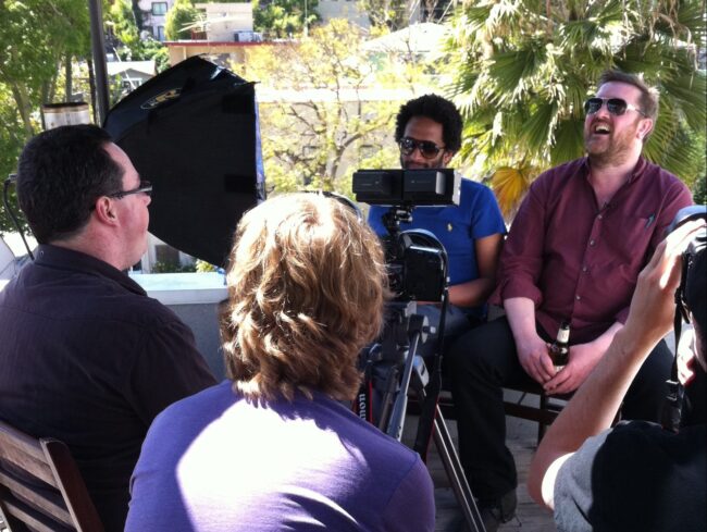 Elbow on the Buzzine Hollywood Hills Roofdeck - Buzzine Interviews