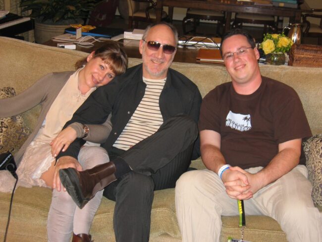 Rachel Fuller, Pete Townshend and Stefan Goldby at SXSW