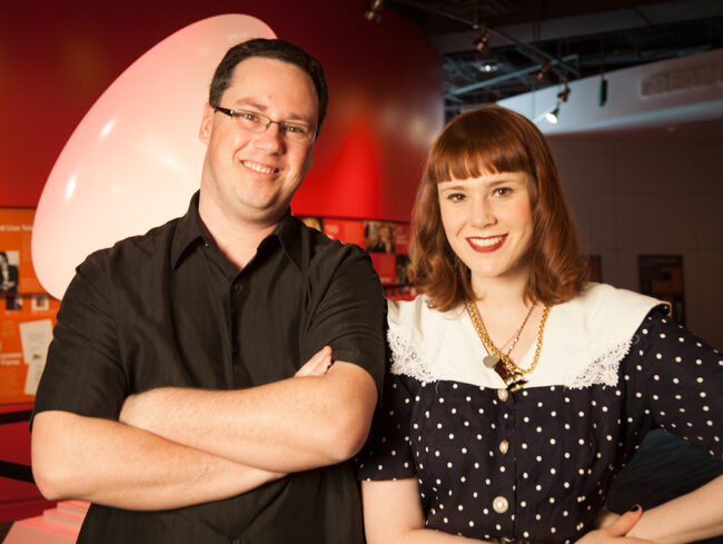 Stefan Goldby and Kate Nash at the GRAMMY Museum