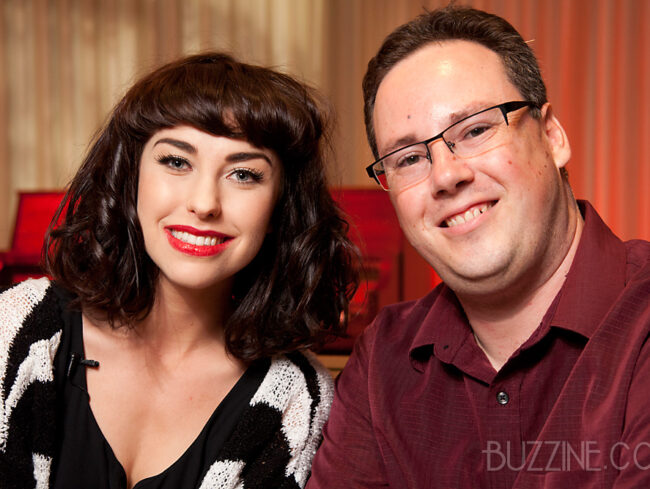 Kimbra at Warner Bros Records HQ with Stefan Goldby