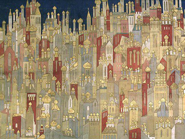 Natalia Gontcharova - Theatrical Backcloth for L'Oiseau de feu - 1926