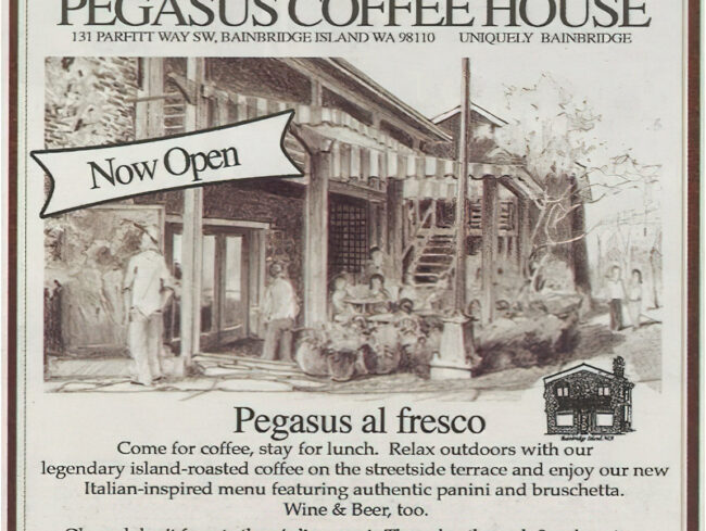 Pegasus Coffee House classic ad