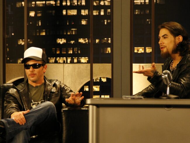 Todd Newman and Dave Navarro on the Spread TV Set