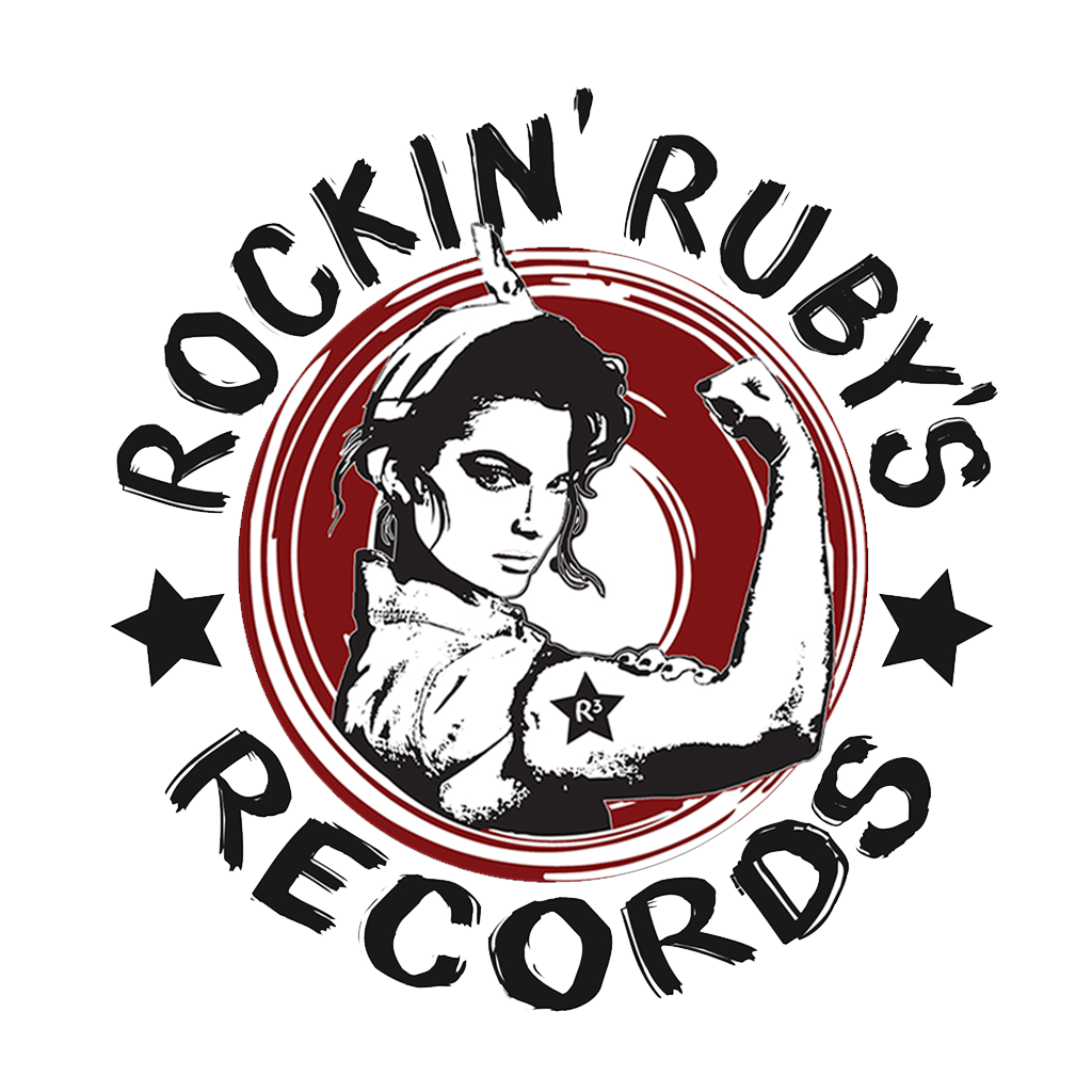 Rockin' Ruby's Records logo 2.0 on white background