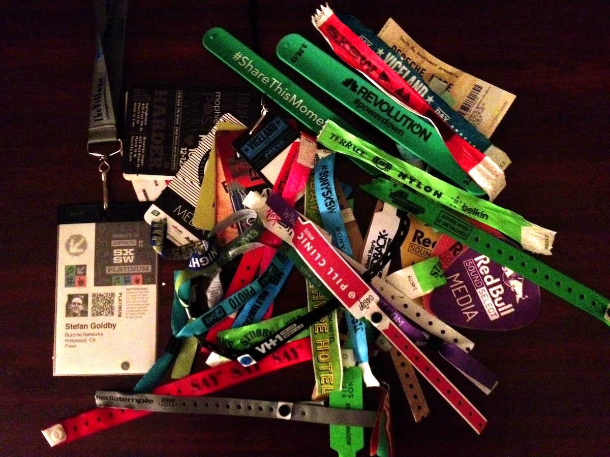 Chemistry Productions SXSW Media wristbands and VIP passes Stefan Goldby Chemistry Productions SXSW Media wristbands and VIP passes