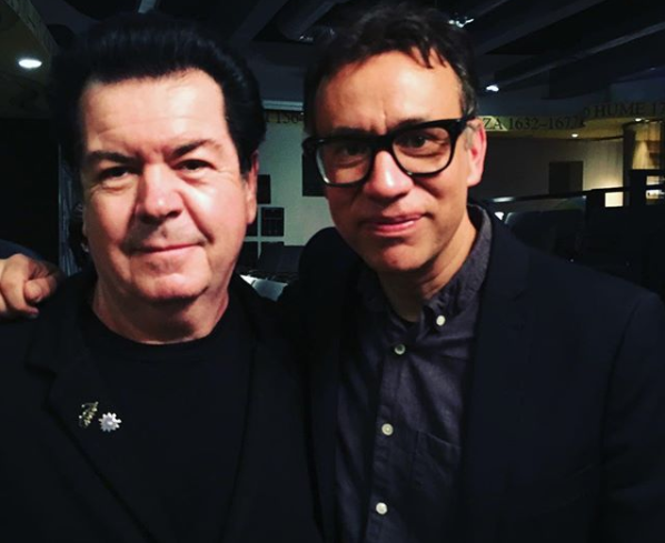 Lol Tolhurst With Fred Armison in Los Angeles