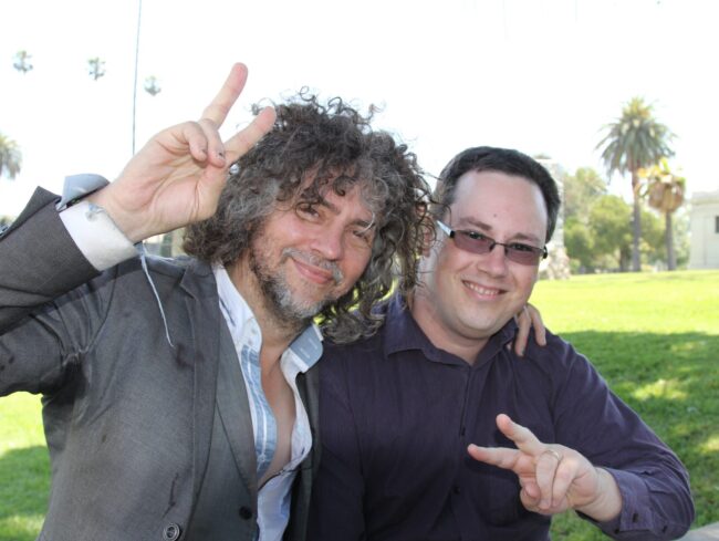 Wayne Coyne and Stefan Goldby at Hollywood Forever