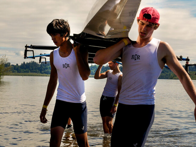 BIR Varsity Four - Shell on Shoulders