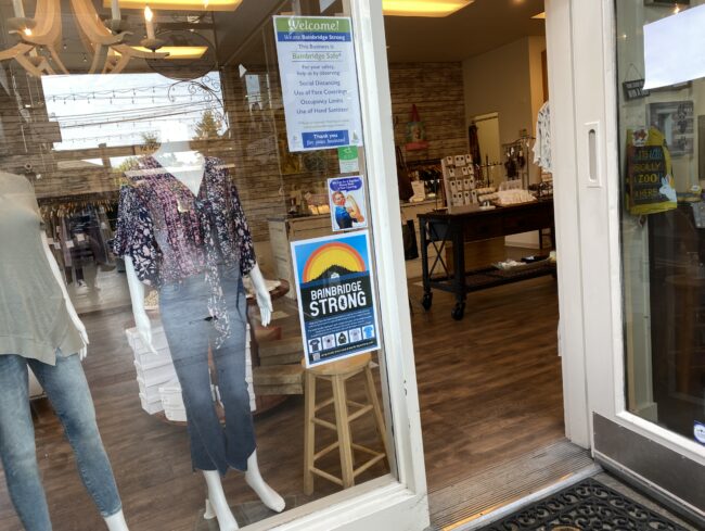 Bainbridge Strong Poster - Covet Boutique Window display