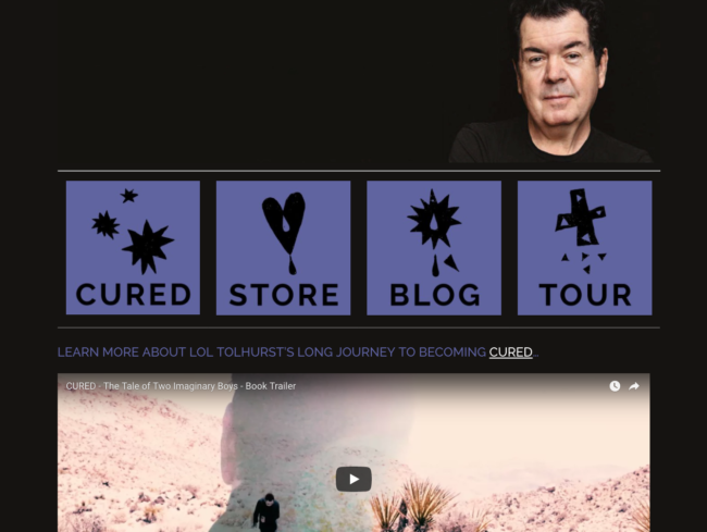 Lol Tolhurst website homepage