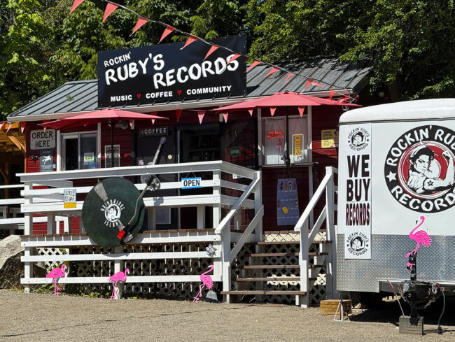 Rockin' Ruby's Records store on Bainbridge Island, WA
