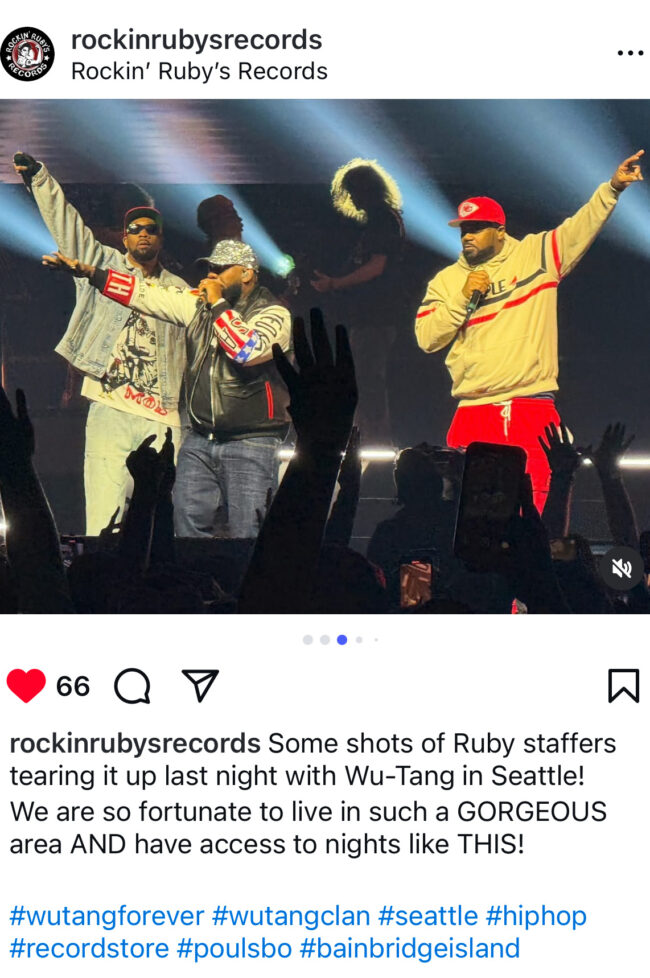 @rockinrubysrecords on Instagram #wutangclan