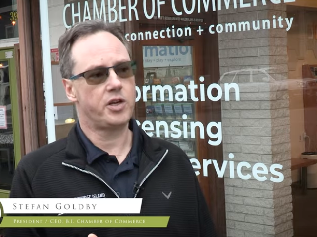 Stefan Goldby President/CEO Bainbridge Island Chamber of Commerce