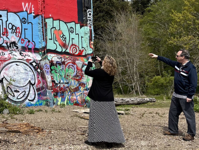 Bainbridge Island production location tour for WA Filmworks - Stefan Goldby, Vicky Berglund-Davenport