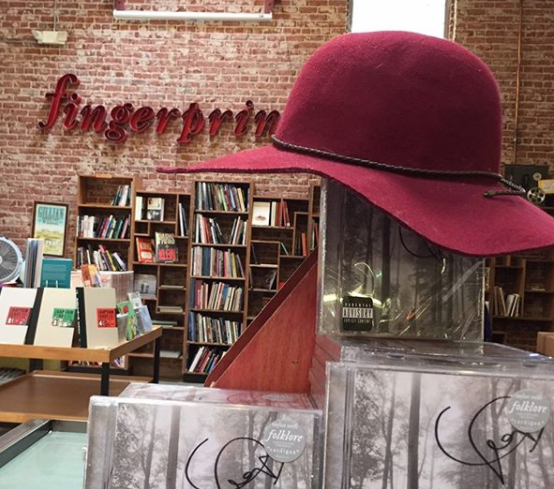 Taylor Swift signed CDs at Fingerprints Music