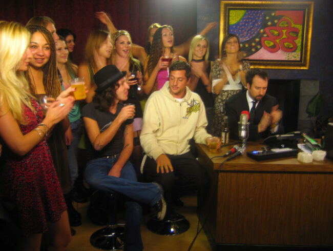 A typically quiet night in on Tom Green Live