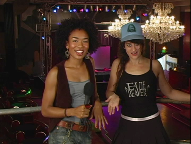 Peaches at the El Rey with Janeline Hayes